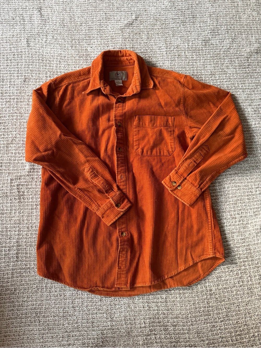The Territory Ahead Orange Corduroy Button-Down Shirt